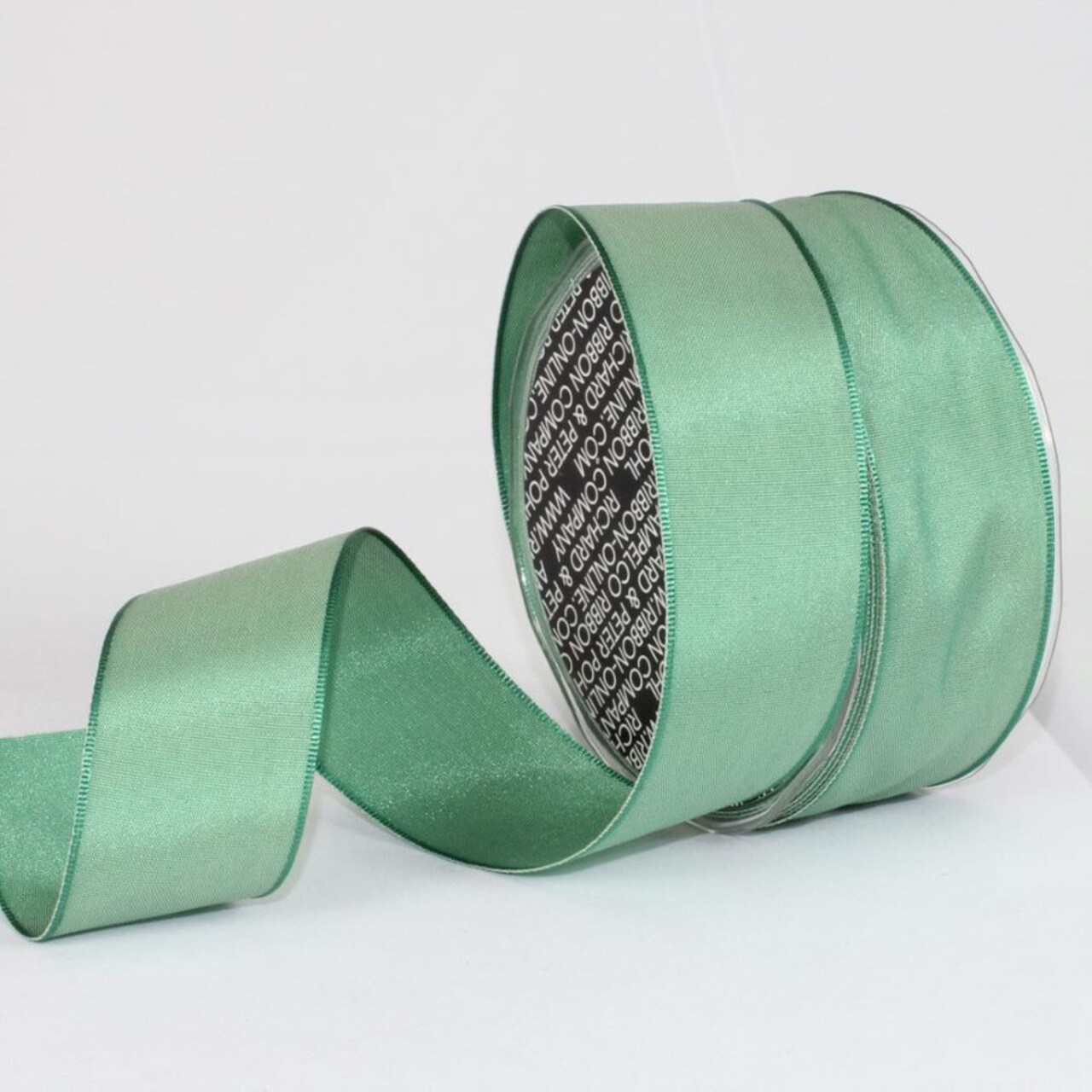 The Ribbon People Jade Green Solid Wired Craft Ribbon 1.5&#x22; x 27 Yards